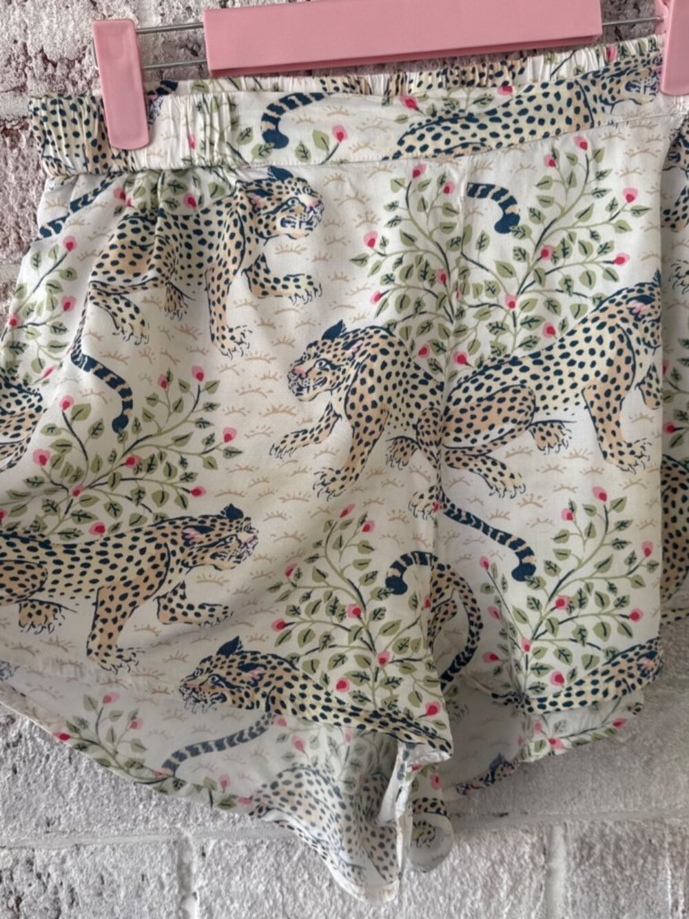 Print Fresh M Bahgeera Leopard Pajama Shorts 💯 cotton